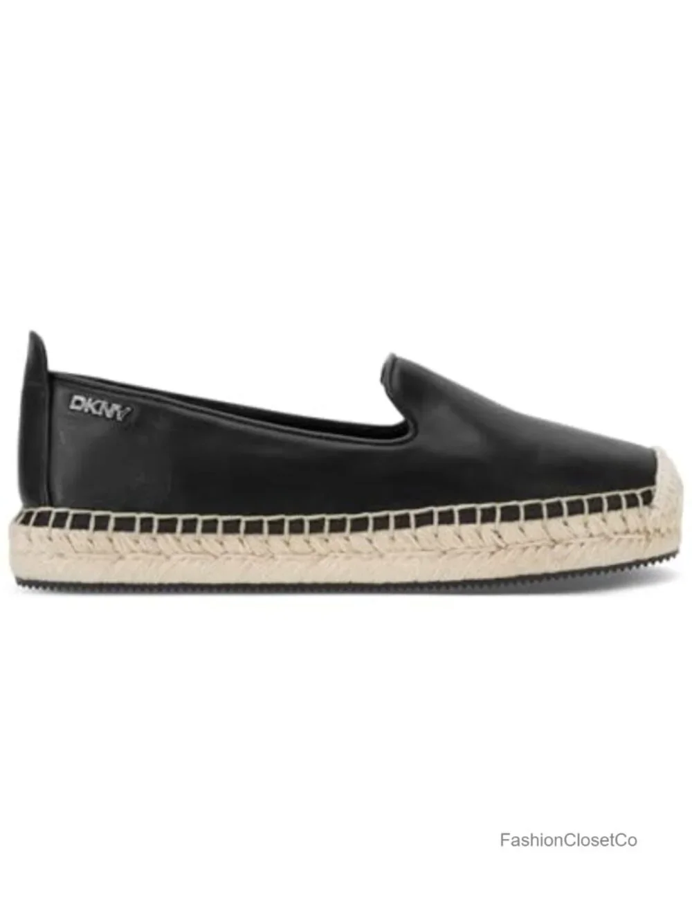DKNY Womens Mallandra Espadrille Closed Toe Sandal Leather Lace-Up